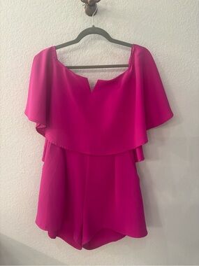 Like New Pink Off-Shoulder Romper - M
